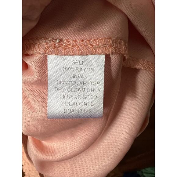 Soiéblu Women's Boho Halter Maxi Dress Peach Pink Open Back Ruffle Lace Hem SZ S - Picture 6 of 10